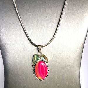 Pink Agate Semi Precious GS with Mother of Pearl.